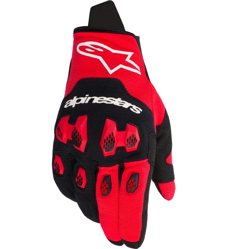 Alpinestars PRO-DURA sarkani melni motokrosa cimdi