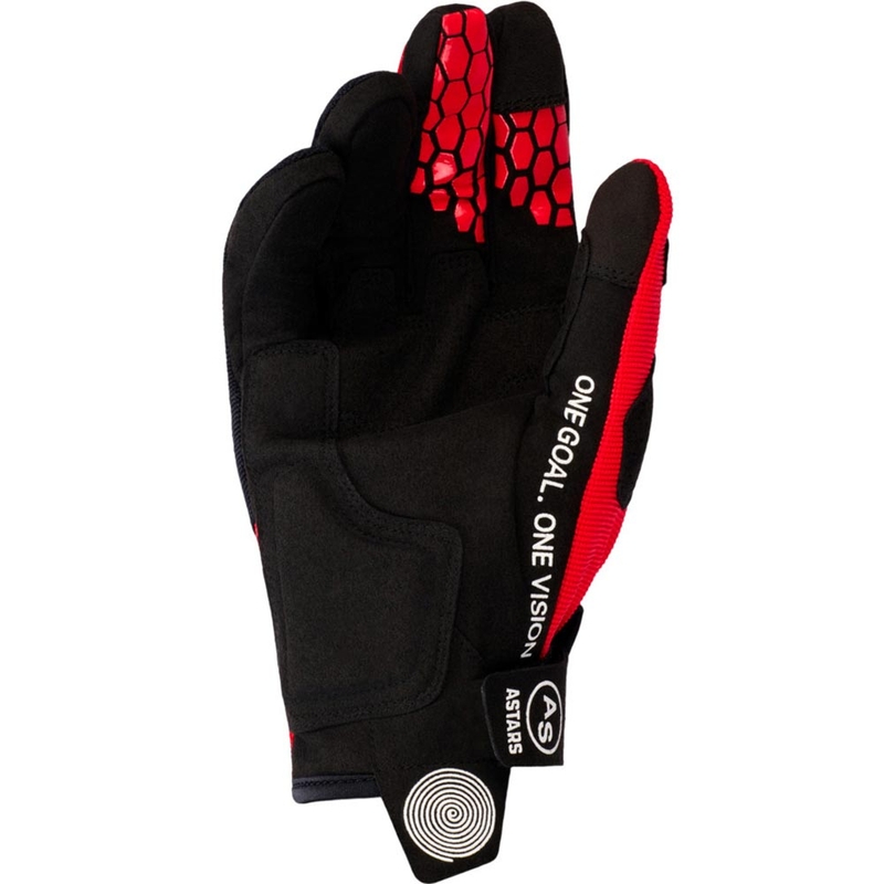 Alpinestars PRO-DURA sarkani melni motokrosa cimdi