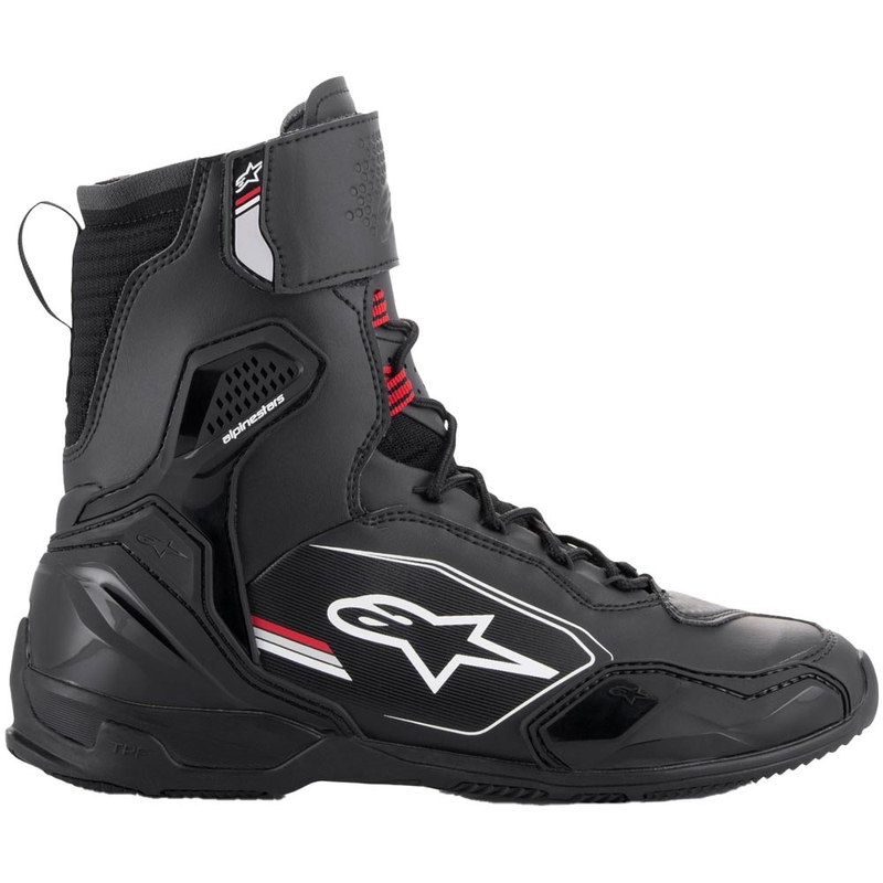 Alpinestars Superfaster motociklu zābaki melni-pelēki-sarkani