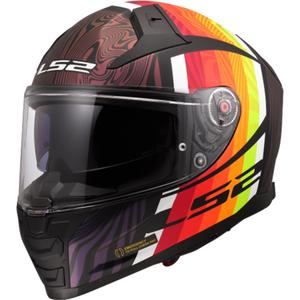 Pilna motocikla ķivere LS2 FF811 Vector II Freedom melna hameleona krāsā