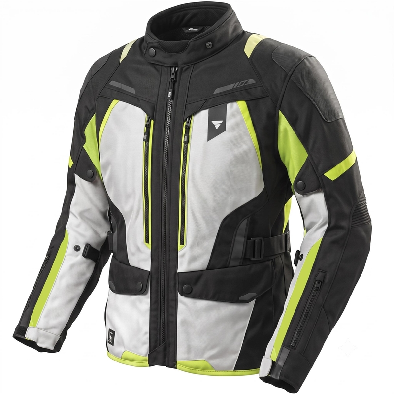 Sieviešu motocikla jaka Shima Dune 2.0 fluorescējoši dzeltena