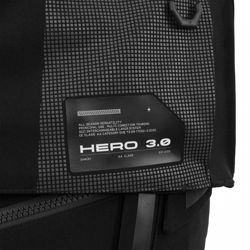 Shima Hero 3.0 motocikla jaka melna
