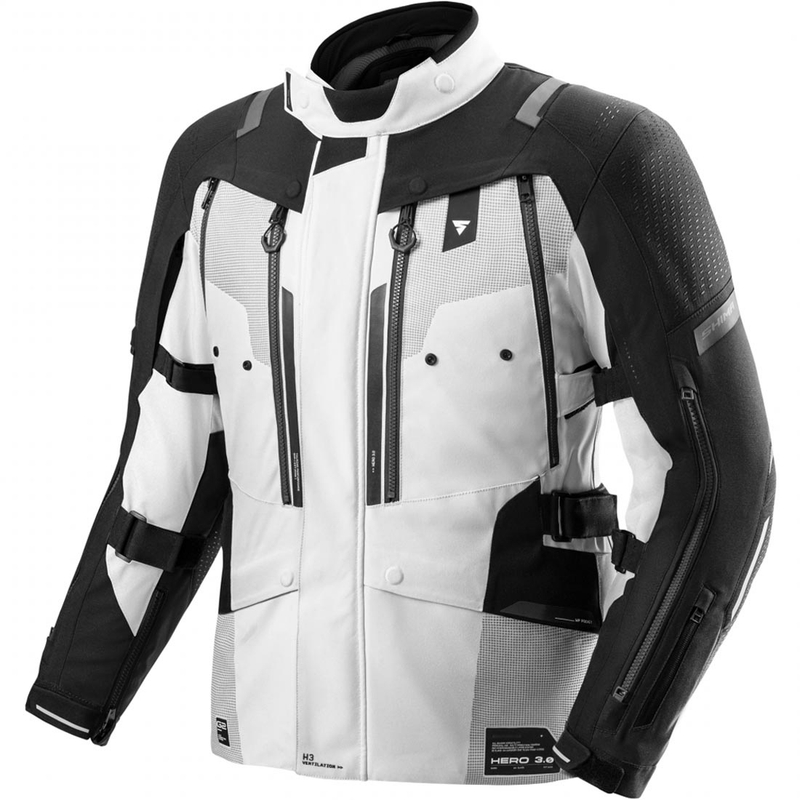 Shima Hero 3.0 motocikla jaka pelēkmelna