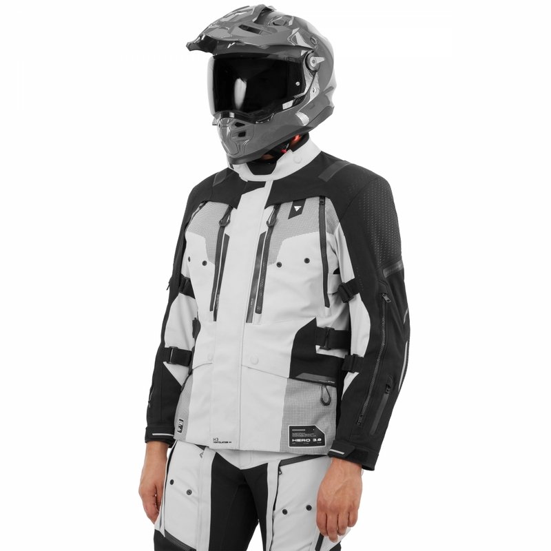 Shima Hero 3.0 motocikla jaka pelēkmelna