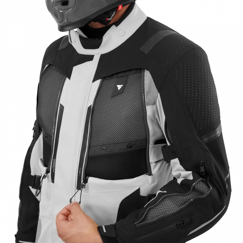 Shima Hero 3.0 motocikla jaka pelēkmelna