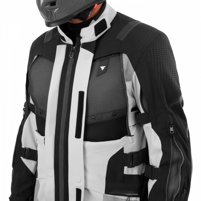 Shima Hero 3.0 motocikla jaka pelēkmelna