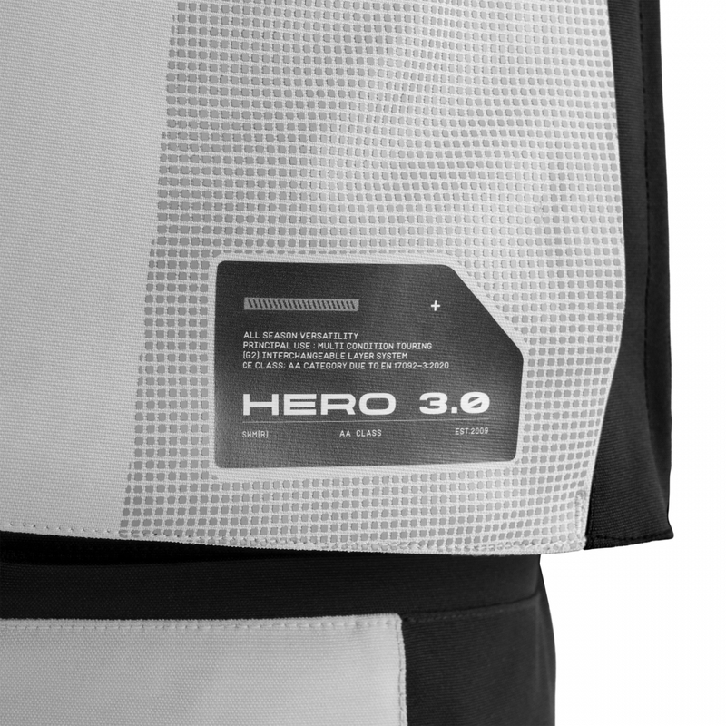 Shima Hero 3.0 motocikla jaka pelēkmelna
