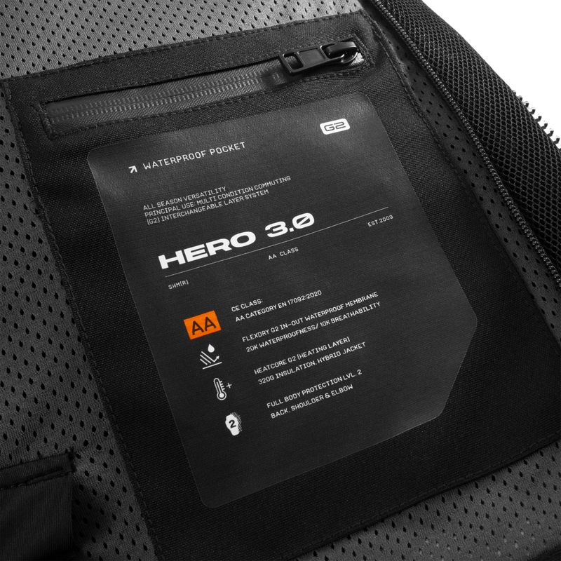 Shima Hero 3.0 motocikla jaka pelēkmelna