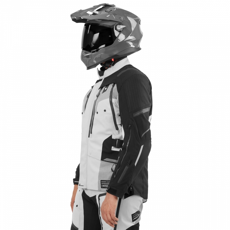 Shima Hero 3.0 motocikla jaka pelēki dzeltena