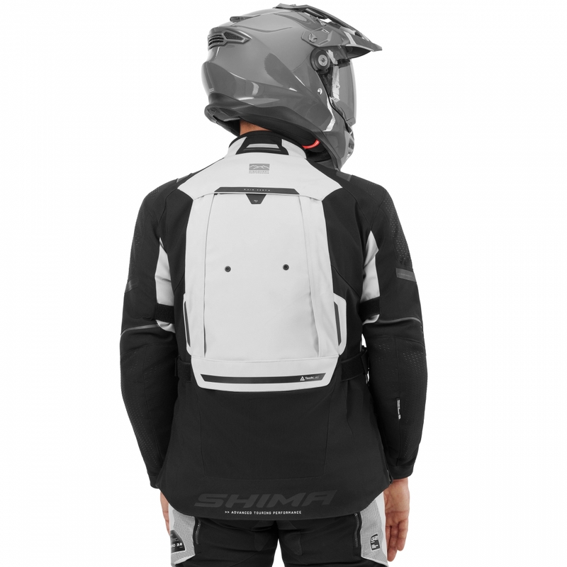 Shima Hero 3.0 motocikla jaka pelēki dzeltena