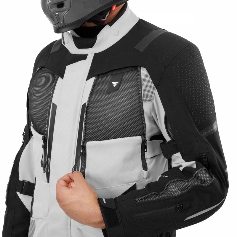 Shima Hero 3.0 motocikla jaka pelēki dzeltena