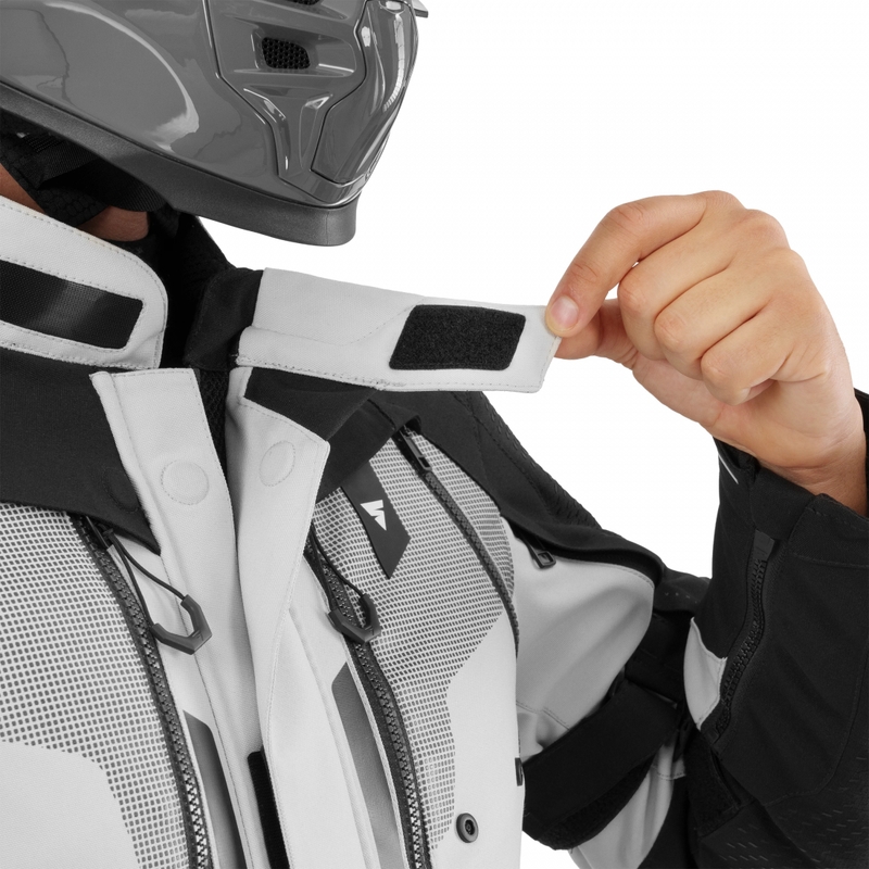 Shima Hero 3.0 motocikla jaka pelēki dzeltena