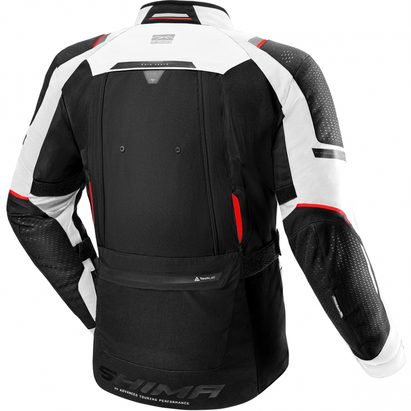 Shima Hero 3.0 motocikla jaka pelēki sarkana