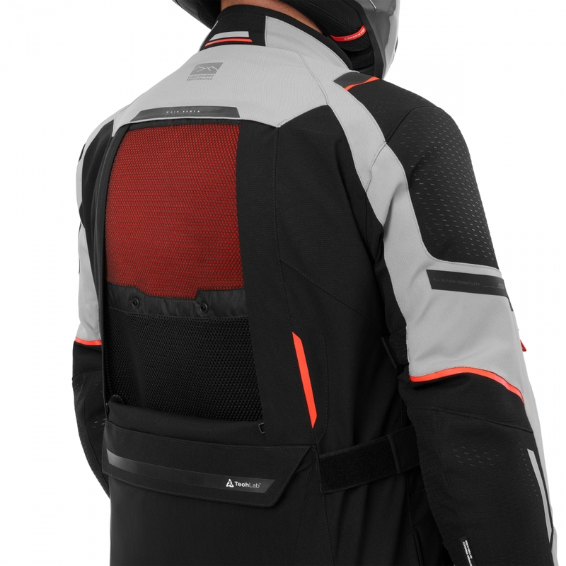 Shima Hero 3.0 motocikla jaka pelēki sarkana