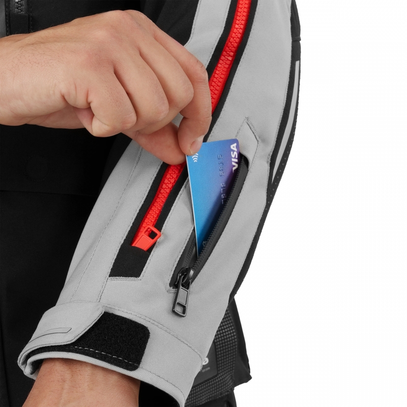 Shima Hero 3.0 motocikla jaka pelēki sarkana