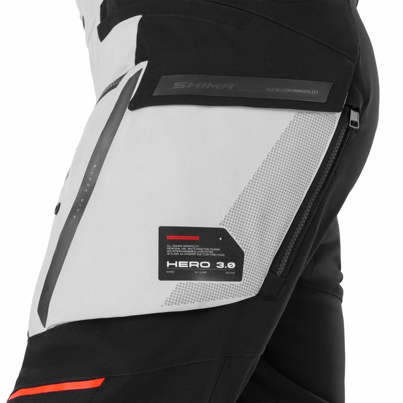 Shima Hero 3.0 motocikla bikses pelēkzilas