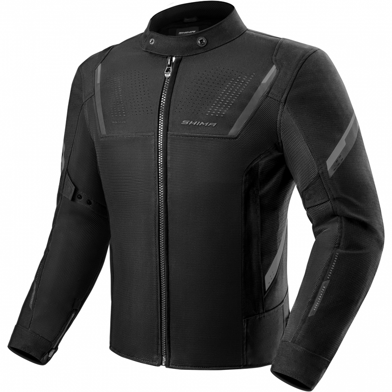 Shima Rush 3.0 Air motocikla jaka, melna