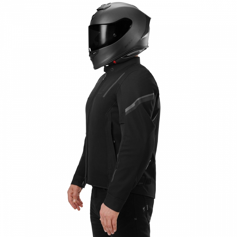 Shima Rush 3.0 Air motocikla jaka, melna