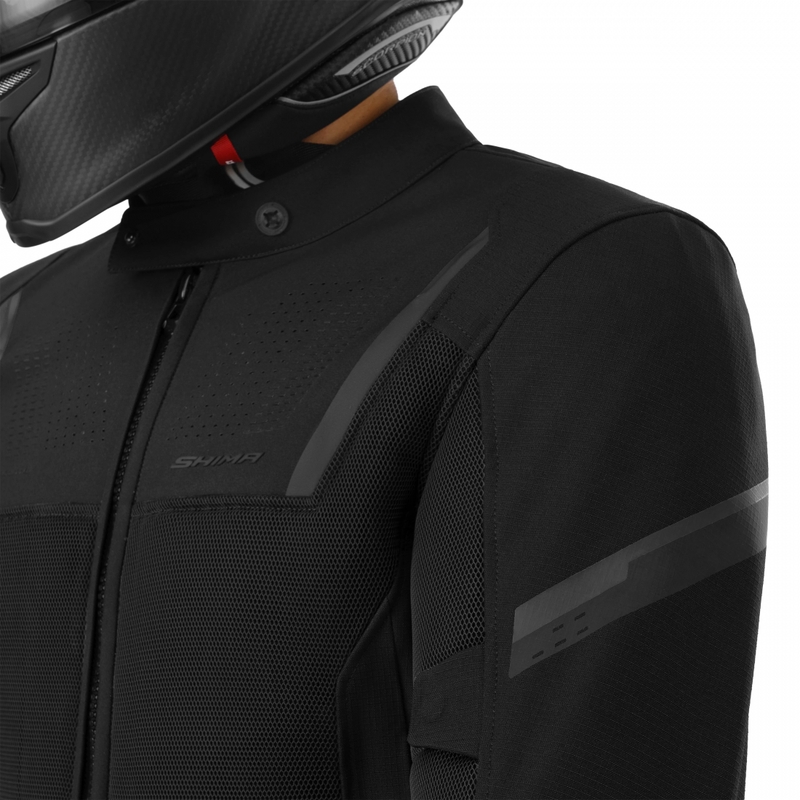Shima Rush 3.0 Air motocikla jaka, melna