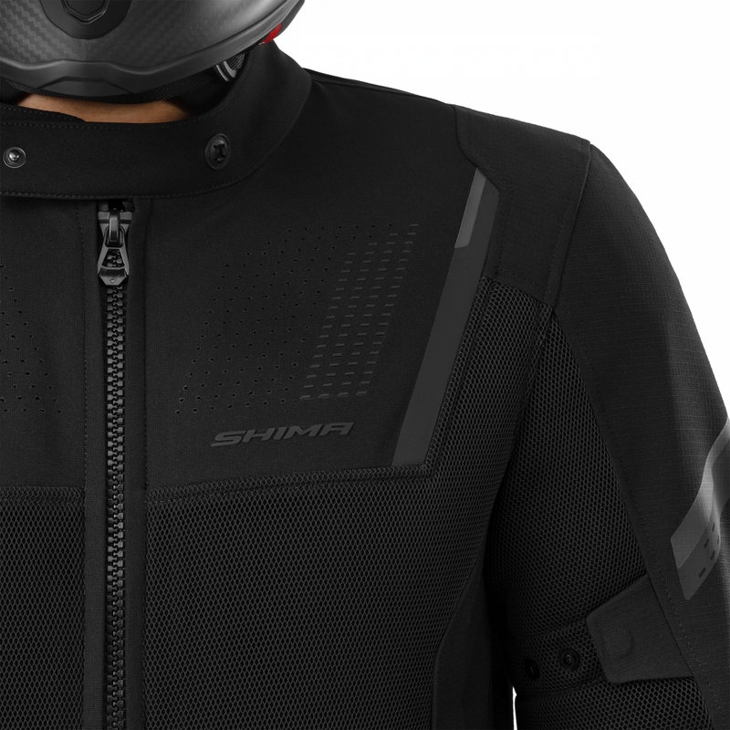 Shima Rush 3.0 Air motocikla jaka, melna