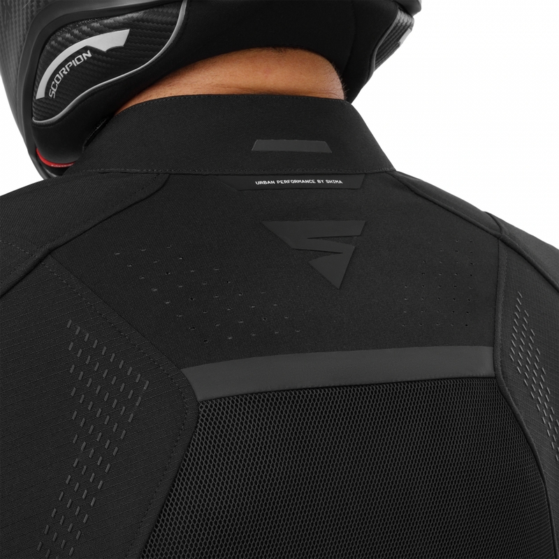 Shima Rush 3.0 Air motocikla jaka, melna