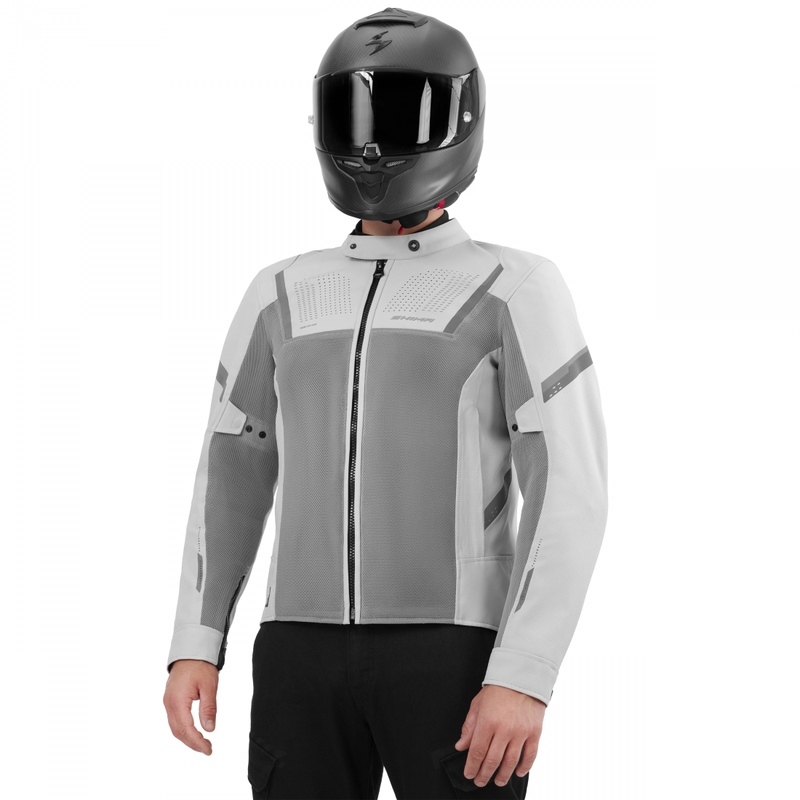 Shima Rush 3.0 Air motocikla jaka pelēka