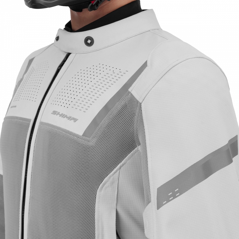 Shima Rush 3.0 Air motocikla jaka pelēka