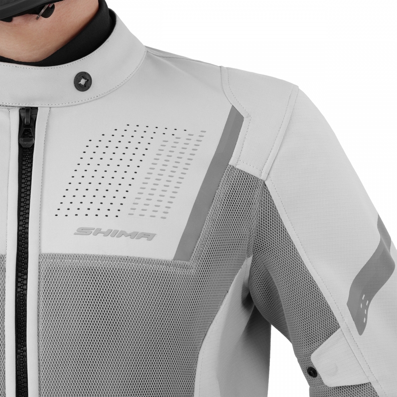 Shima Rush 3.0 Air motocikla jaka pelēka
