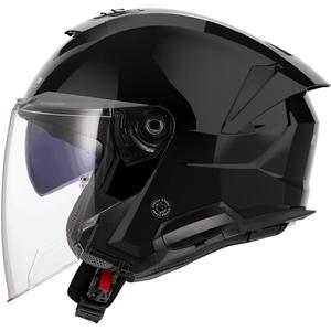Atvērtā motocikla ķivere LS2 OF618 Verso II Solid spīdīgi melna