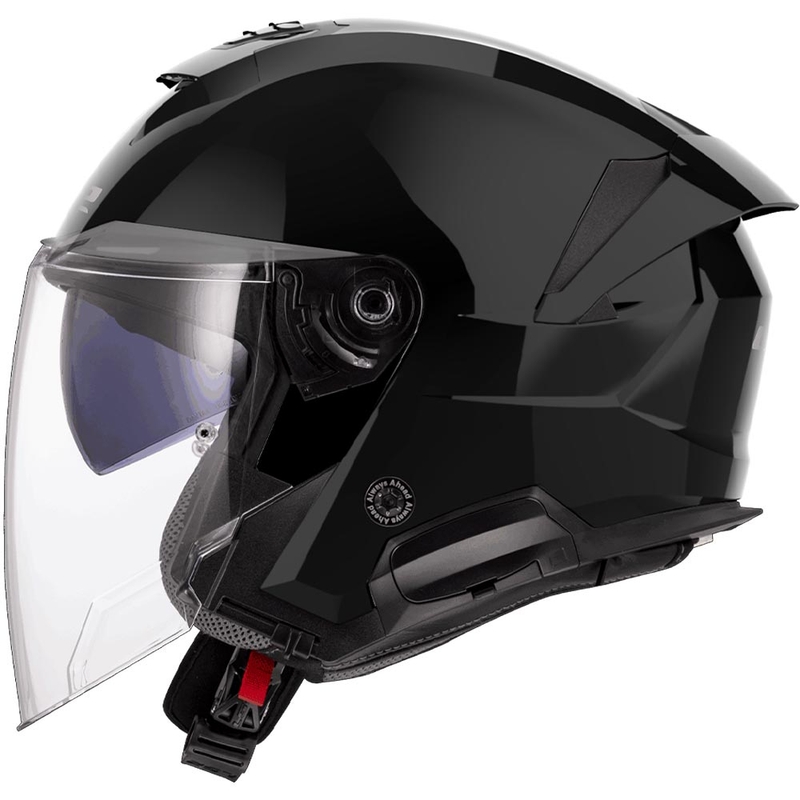 Atvērtā motocikla ķivere LS2 OF618 Verso II Solid spīdīgi melna