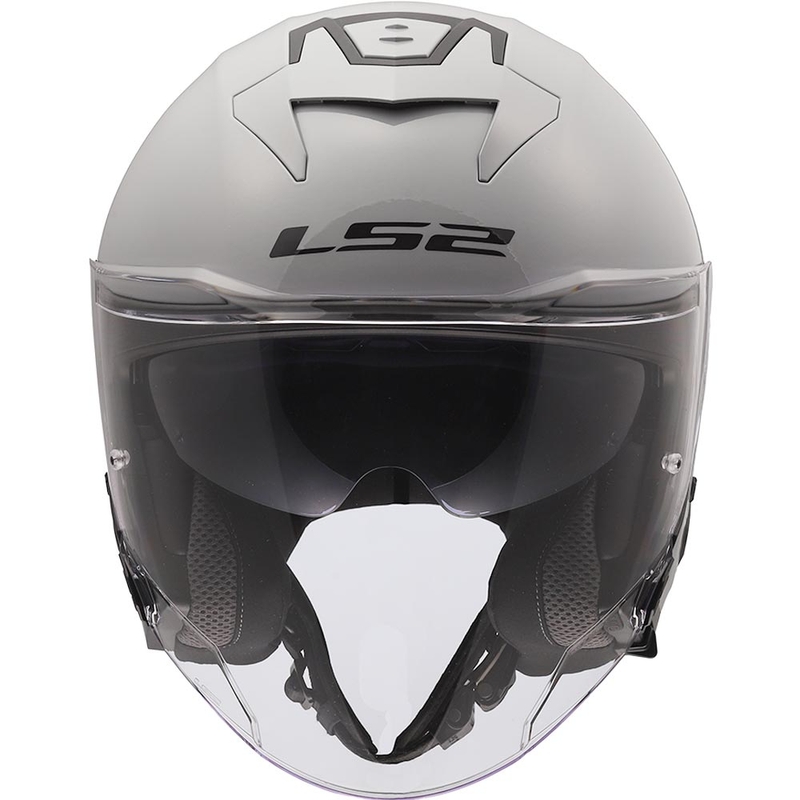 Atvērtā motocikla ķivere LS2 OF618 Verso II Solid nardu pelēka