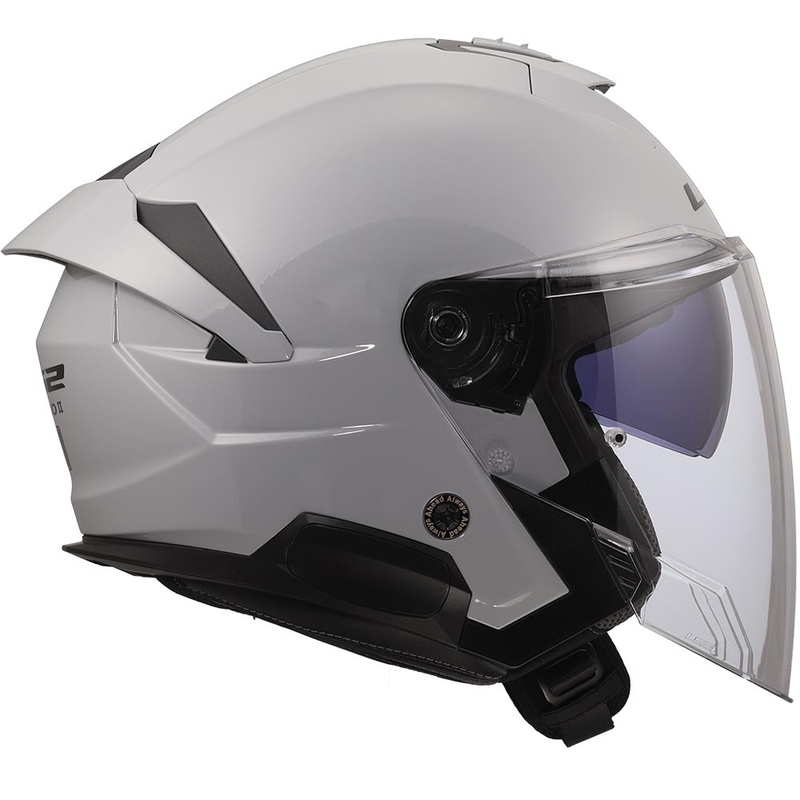 Atvērtā motocikla ķivere LS2 OF618 Verso II Solid nardu pelēka