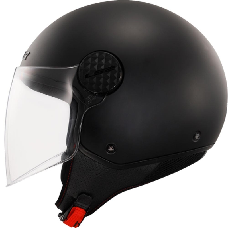 Atvērtā motocikla ķivere LS2 OF558 Sphere Lux II Solid matēta melna