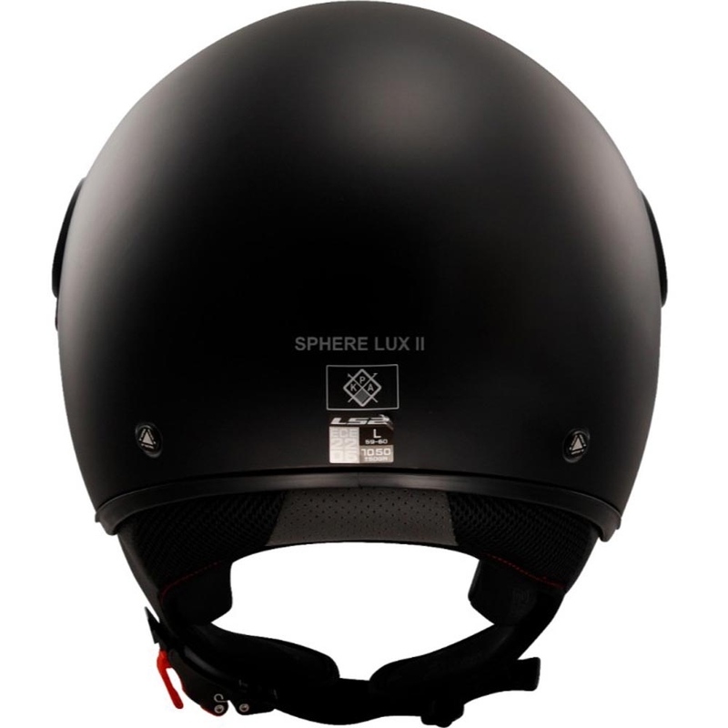 Atvērtā motocikla ķivere LS2 OF558 Sphere Lux II Solid matēta melna