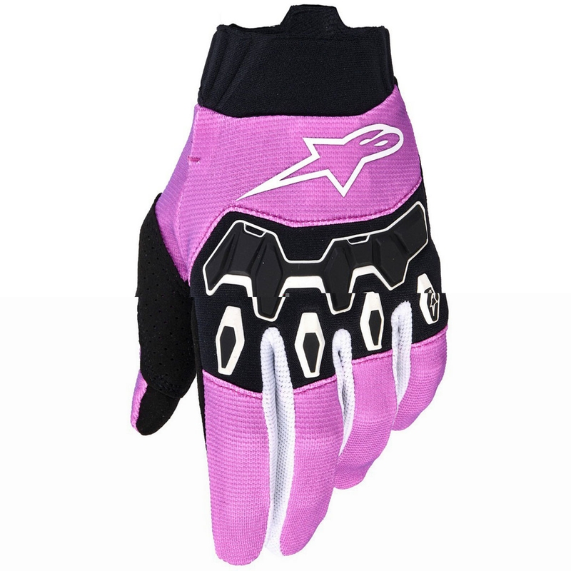Alpinestars Stella Full Bore V2 sieviešu motokrosa cimdi violeti-balti-melni