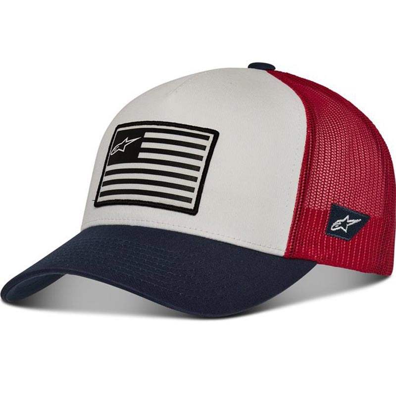 Alpinestars Flag Snap cepure blue-red-white