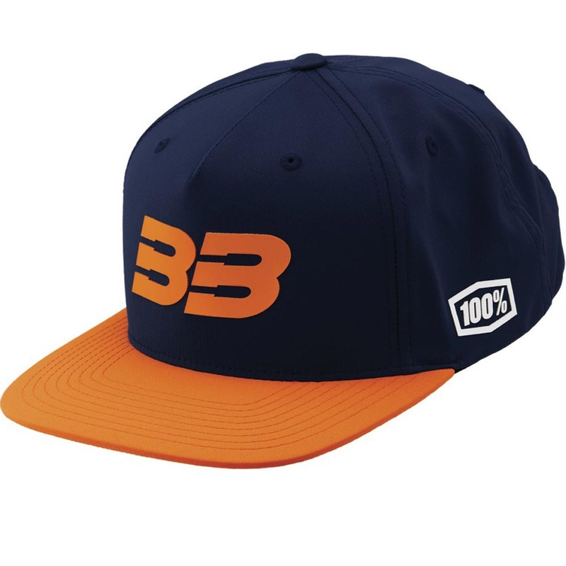 Cepure 100% BB33 Snapback blue-orange
