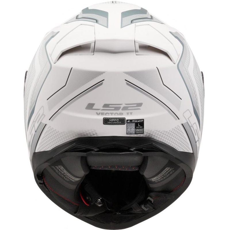 Pilna motocikla ķivere LS2 FF811 Vector II Alizer matēti balta