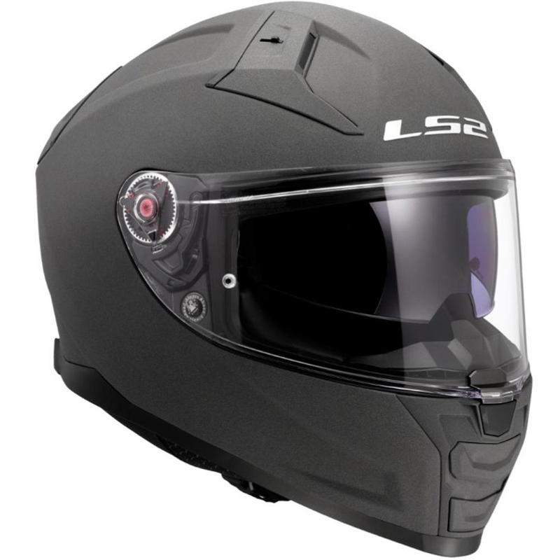 Pilna izmēra motocikla ķivere LS2 FF811 Vector II, cieta betona pelēka