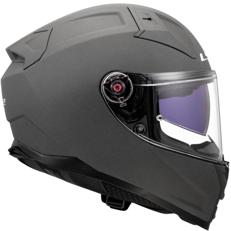 Pilna izmēra motocikla ķivere LS2 FF811 Vector II, cieta betona pelēka