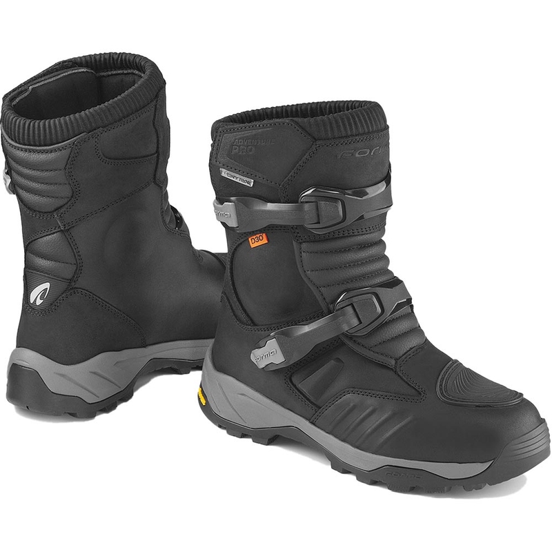 Forma Adventure PRO zemie motocikla zābaki, melni