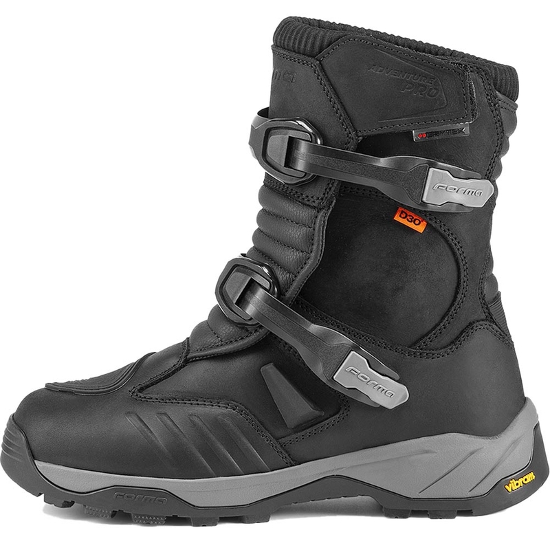 Forma Adventure PRO zemie motocikla zābaki, melni
