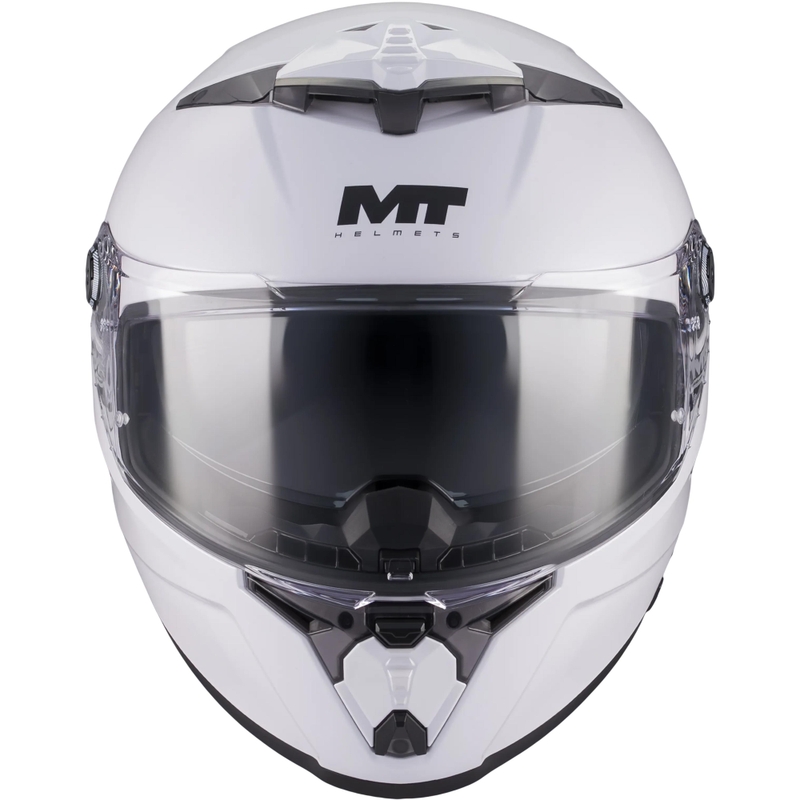 Pilna izmēra motocikla ķivere MT Thunder 4 R Pure A0 balta