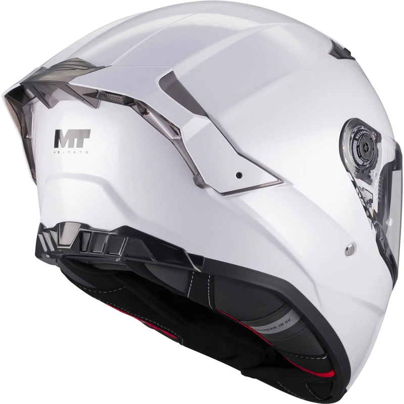 Pilna izmēra motocikla ķivere MT Thunder 4 R Pure A0 balta