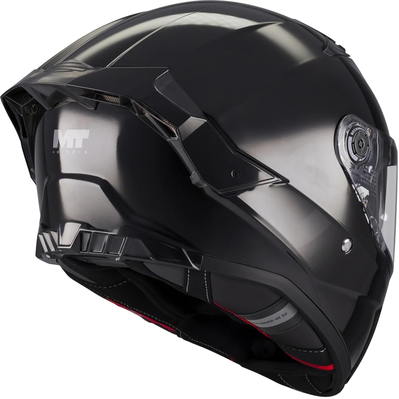 Pilna izmēra motocikla ķivere MT Thunder 4 R Pure A1 melna