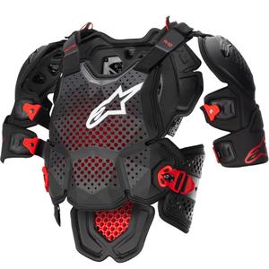 Alpinestars A-10 2 ķermeņa aizsargs melns-antracīta-sarkans
