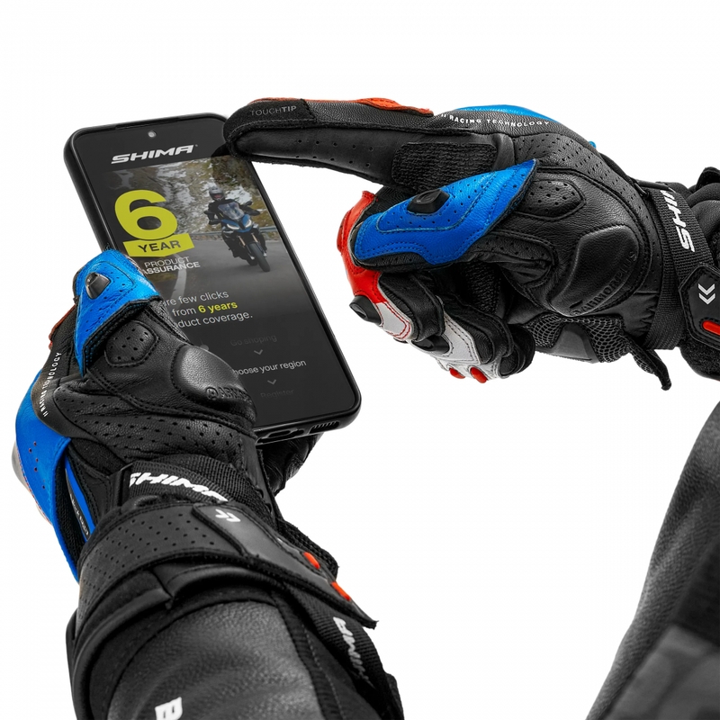 Shima RS-3 motocikla cimdi, zili