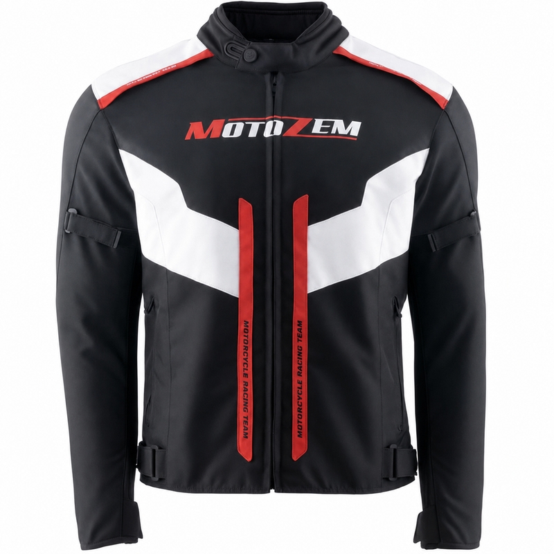 Motozem Team 2 motocikla jaka melna-balta