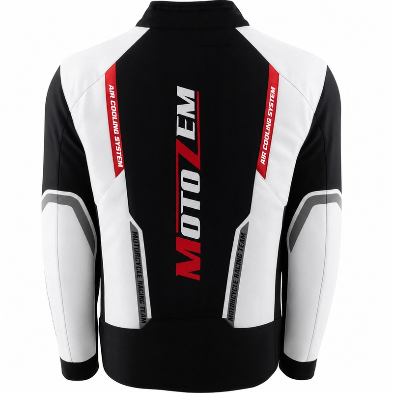 Motozem Team 2 motocikla jaka melna-balta