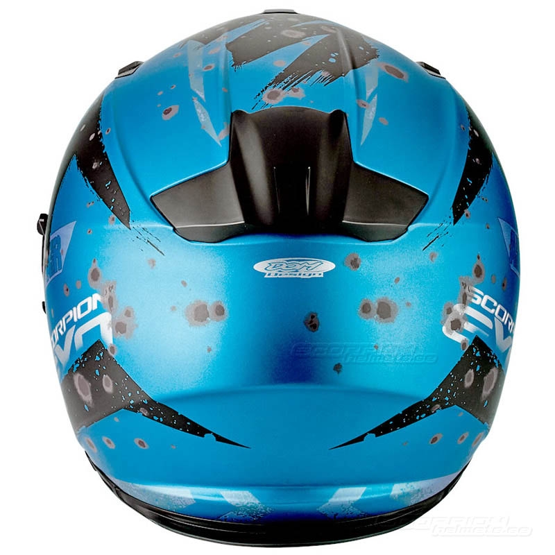 Integrální přilba na motorku Scorpion EXO-510 Air Marcus modrá matná-černá